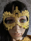 Masque Ailes d'Or – Parure de Visage Métal Doré Bal Masqué & Festival | Tokyo Stories