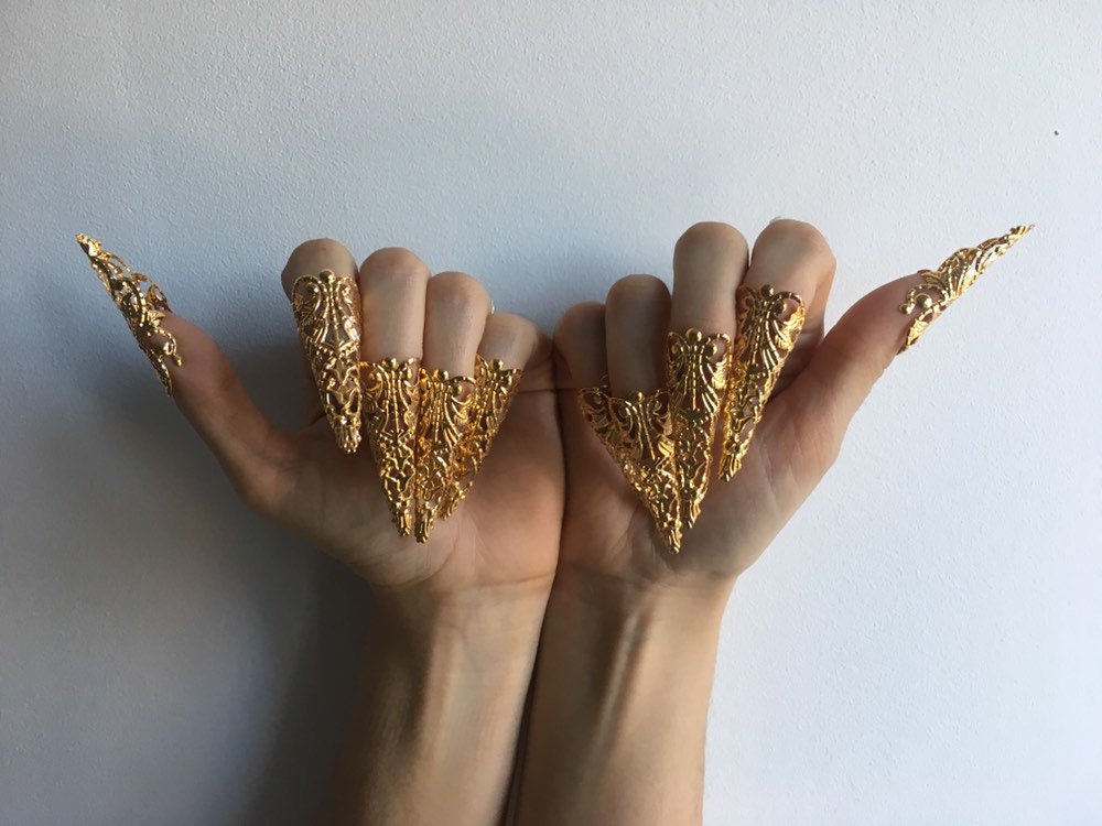 Griffes Odyssée – Armures d'Ongles Longues 4,5cm Or ou Argent | Tokyo Stories