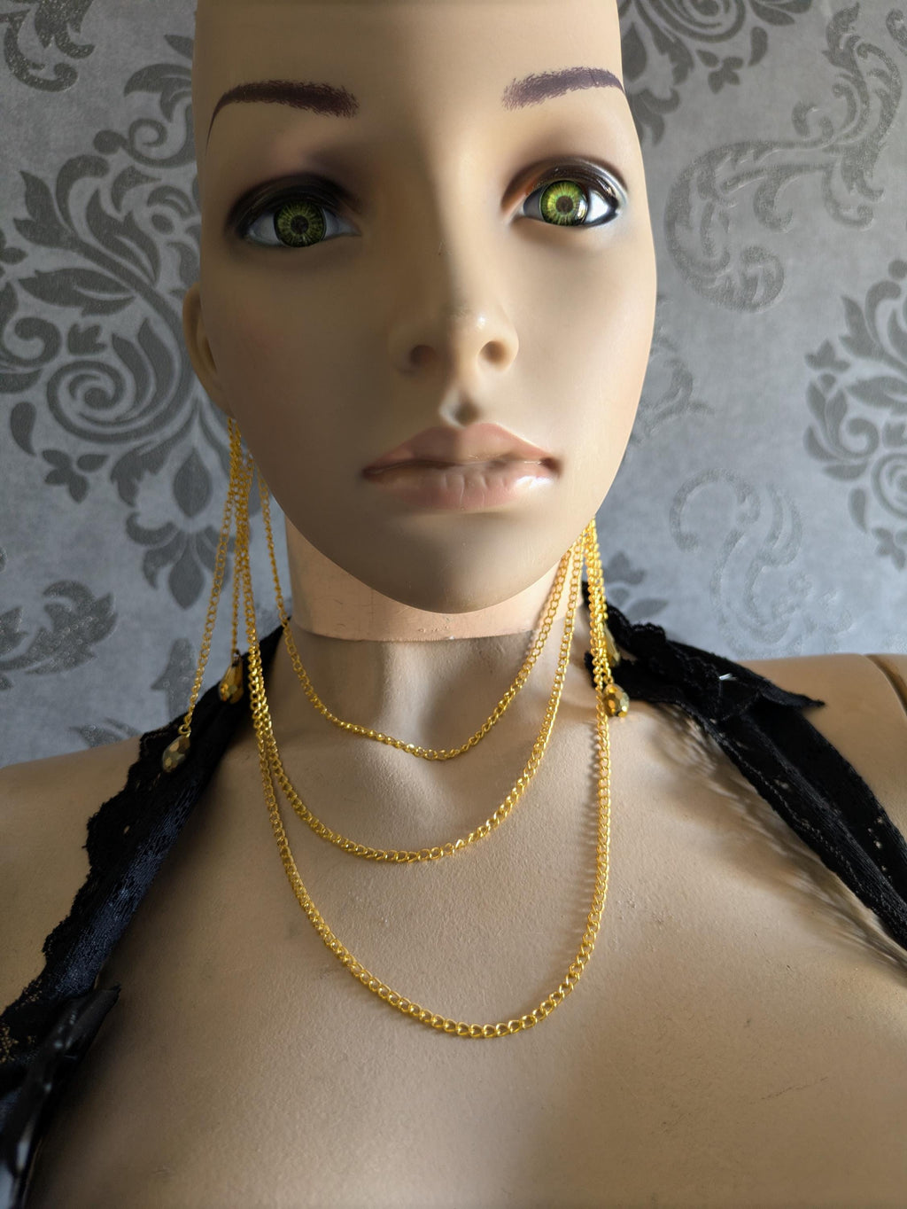 Parure Aura de Chaînes – Bijou d'Oreille à Oreille Or ou Argent | Tokyo Stories