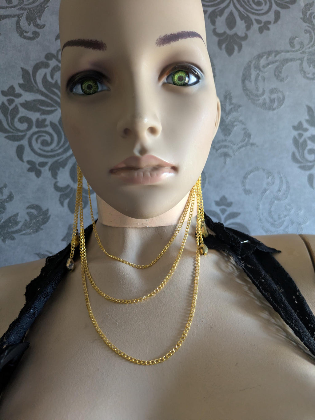 Parure Aura de Chaînes – Bijou d'Oreille à Oreille Or ou Argent | Tokyo Stories
