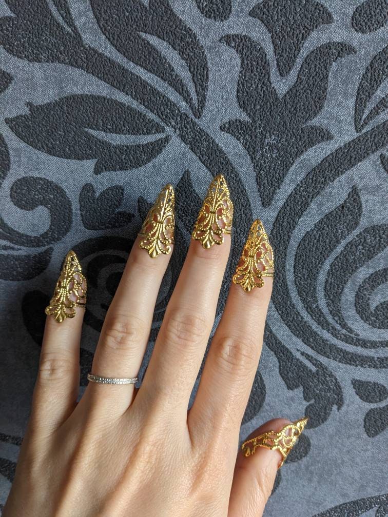 Griffes Essentiel – Armures d'Ongles Courtes 2cm Or ou Argent | Tokyo Stories Or 5 griffes