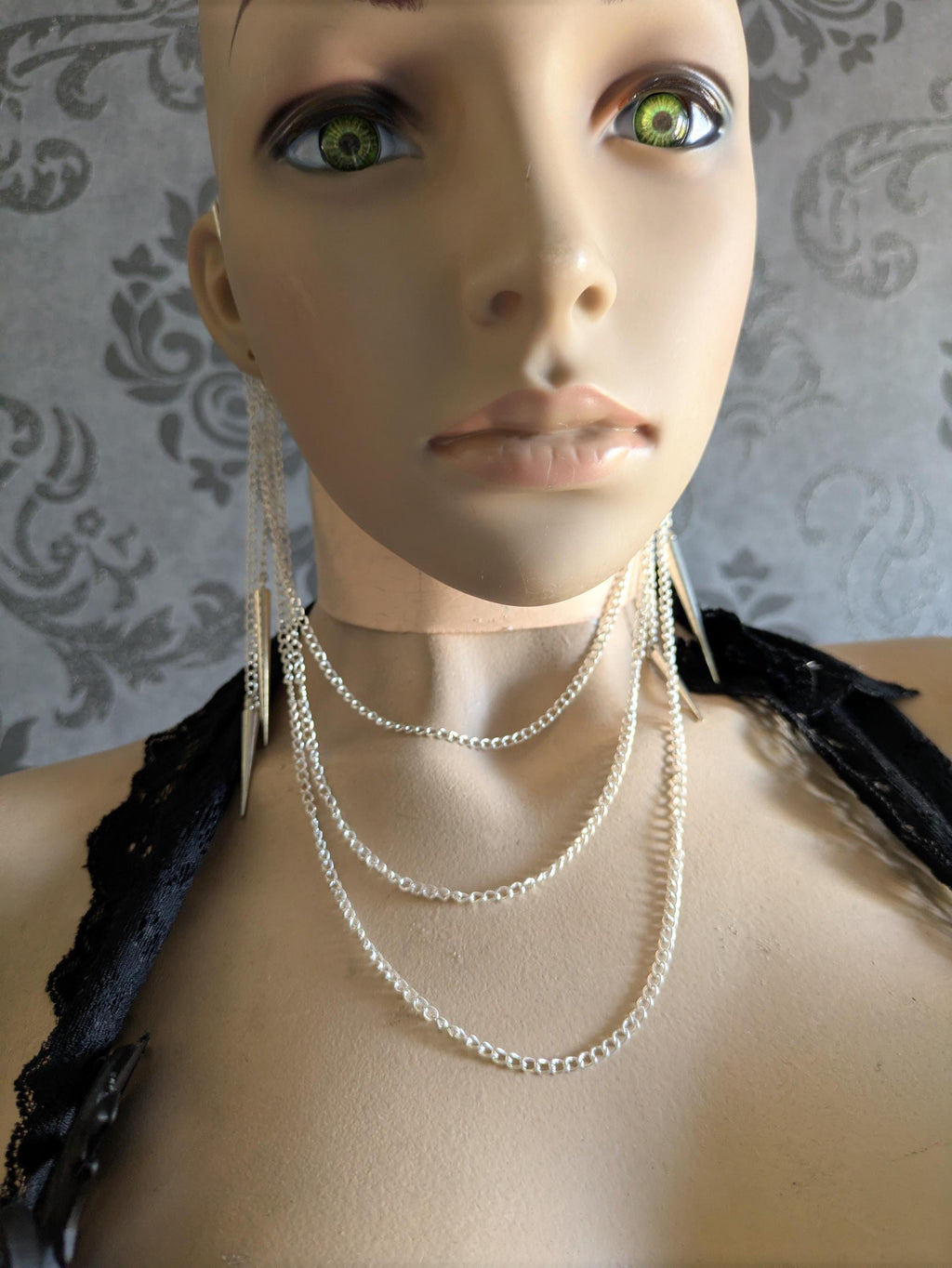 Parure Aura de Chaînes – Bijou d'Oreille à Oreille Or ou Argent | Tokyo Stories