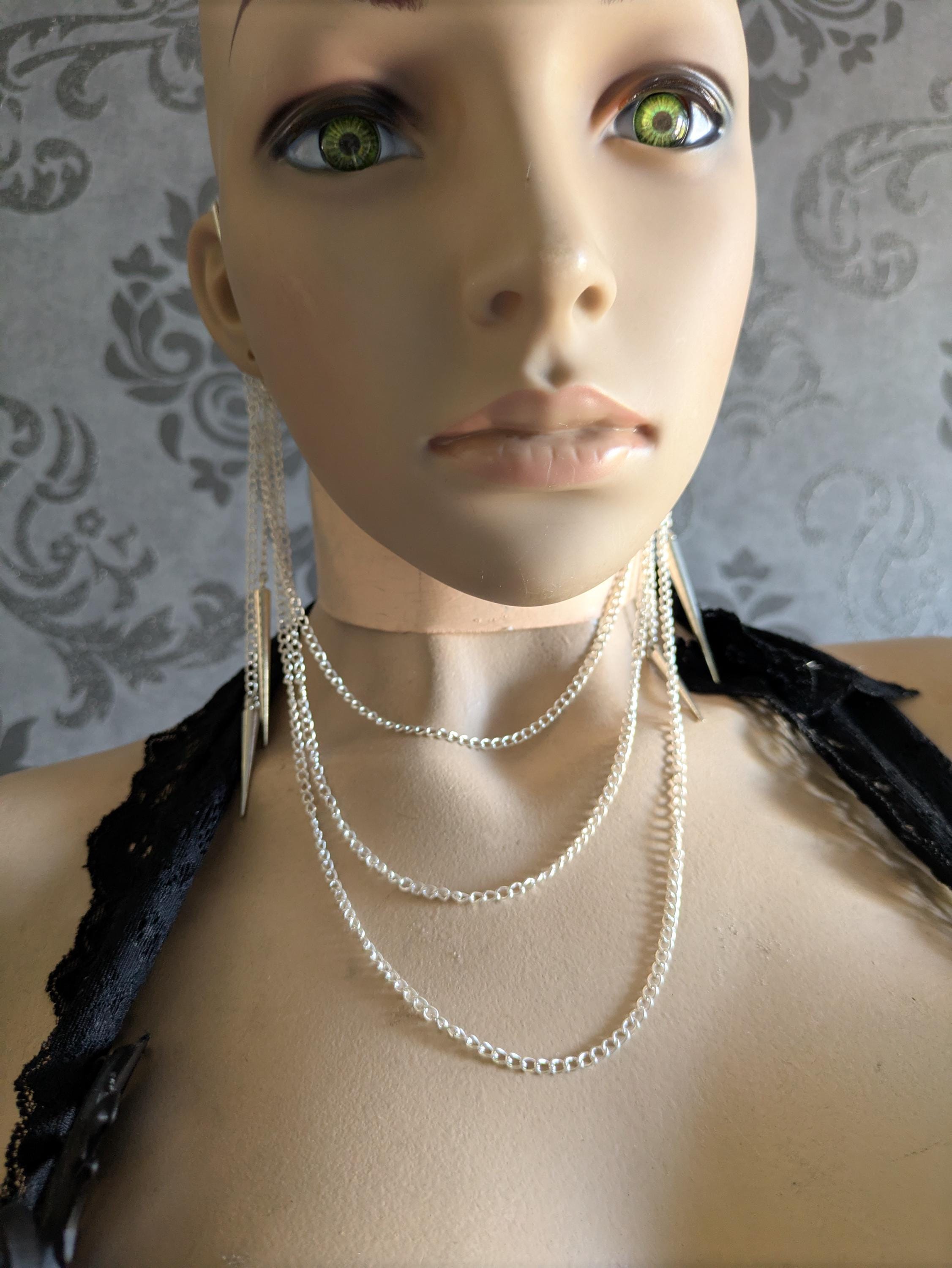 Parure Aura de Chaînes – Bijou d'Oreille à Oreille Or ou Argent | Tokyo Stories