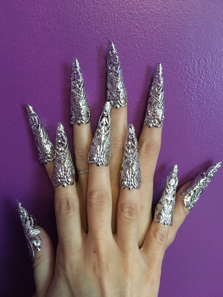 Griffes Odyssée – Armures d'Ongles Longues 4,5cm Or ou Argent | Tokyo Stories
