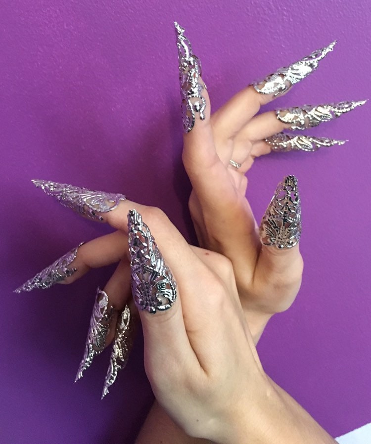 Griffes Odyssée – Armures d'Ongles Longues 4,5cm Or ou Argent | Tokyo Stories