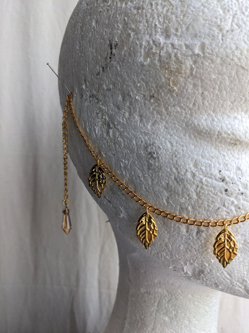 Bridge de Nez Feuilles d'Or – Bijou Elfique Visage Chaînes Sans Piercing | Tokyo Stories