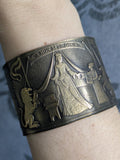 Bracelet À Mon Seul Désir – Manchette Laiton Gravé Dame à la Licorne Médiéval | Tokyo Stories