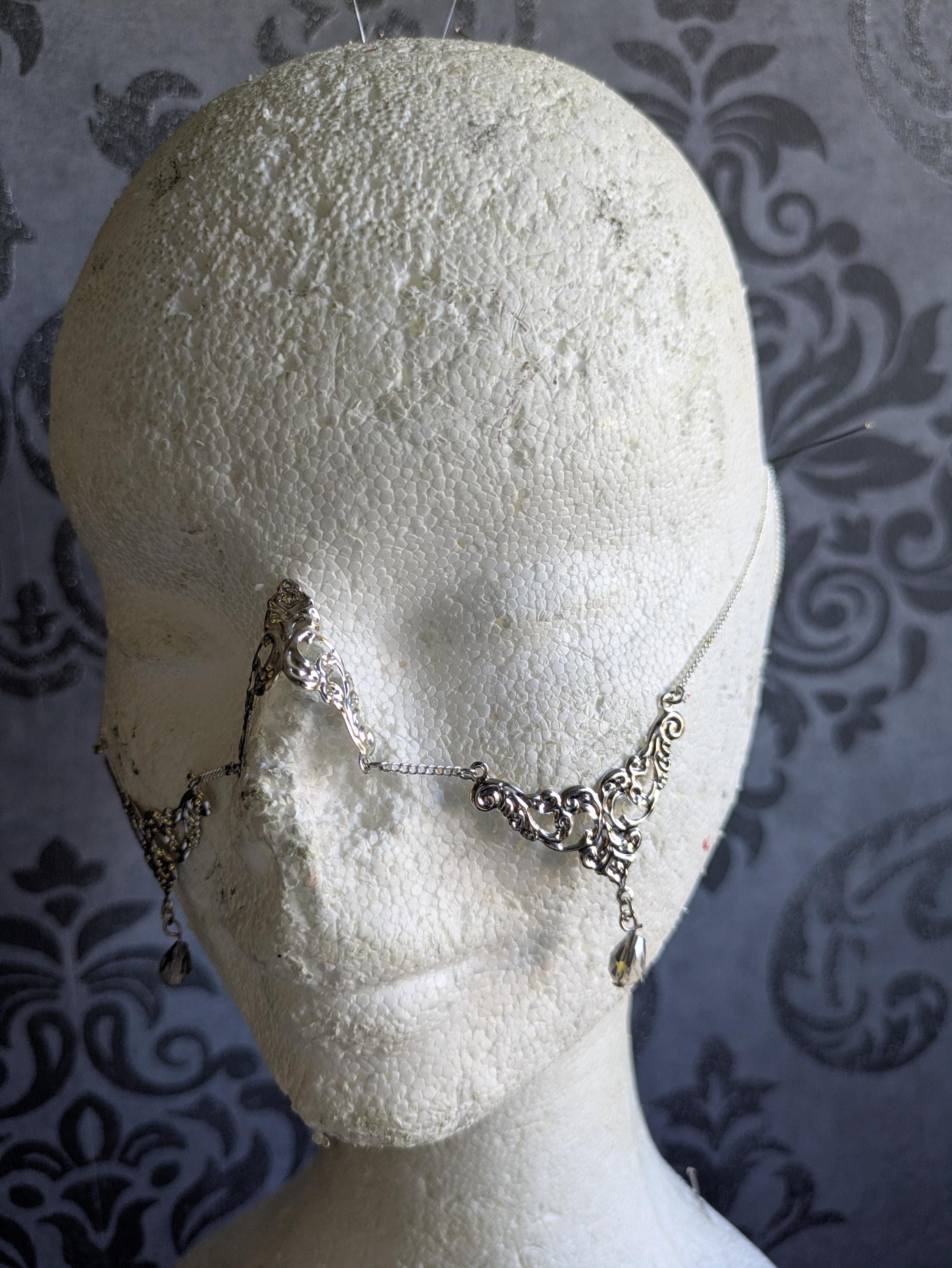 Bridge de Nez Larmes d'Argent – Bijou de Visage Chaînes Sans Piercing | Tokyo Stories