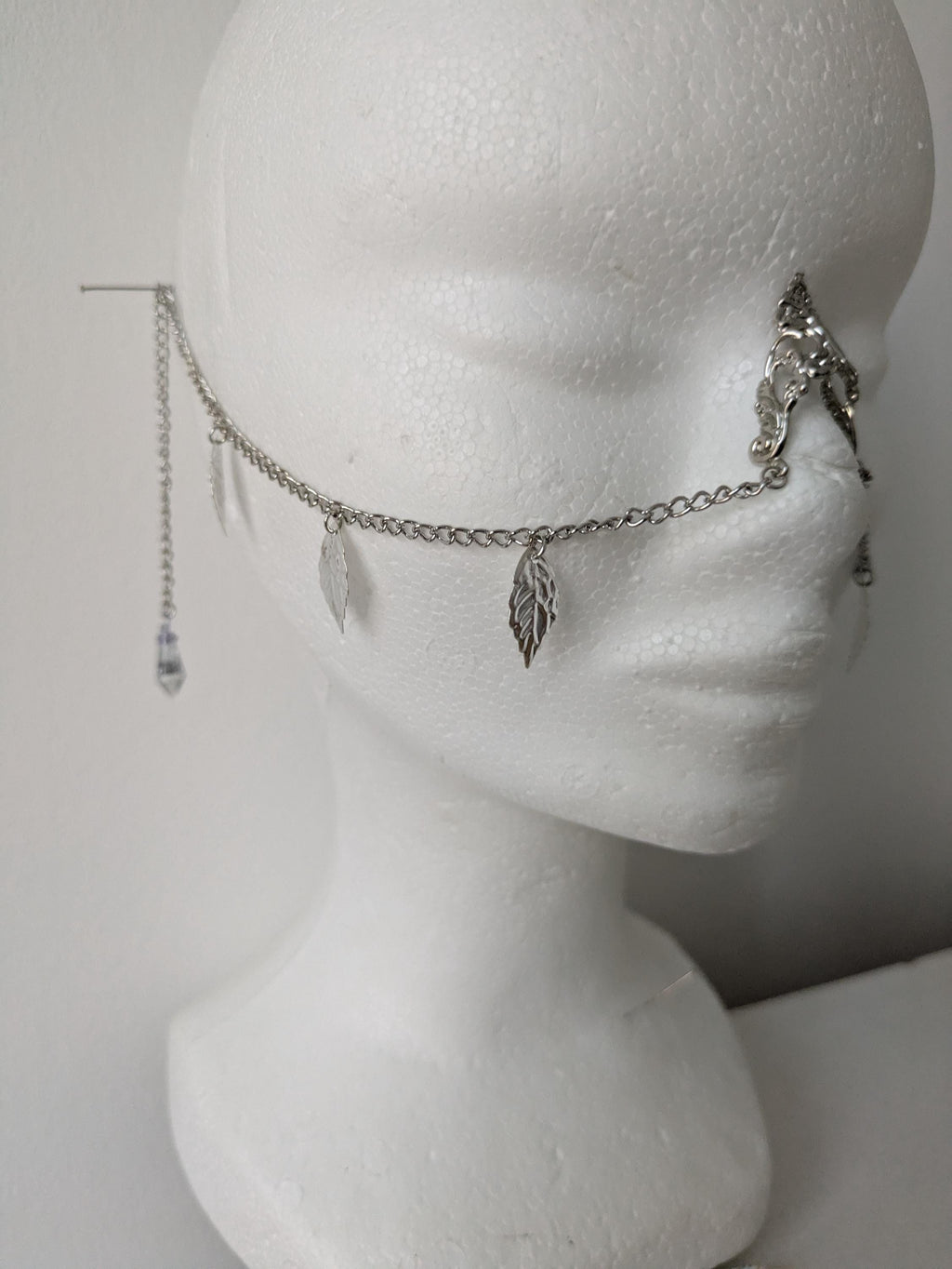 Bridge de Nez Feuilles d'Argent – Bijou Elfique Visage Chaînes Sans Piercing | Tokyo Stories