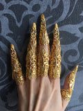 Armures de Doigts Liaisons d'Or – Griffes & Chaînes Articulées Métal Doré | Tokyo Stories