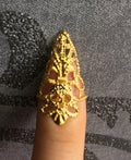 Bagues d'Ongles Ornementales – 10 Griffes Personnalisables Crâne/Fleur/Croix Or ou Argent | Tokyo Stories Or