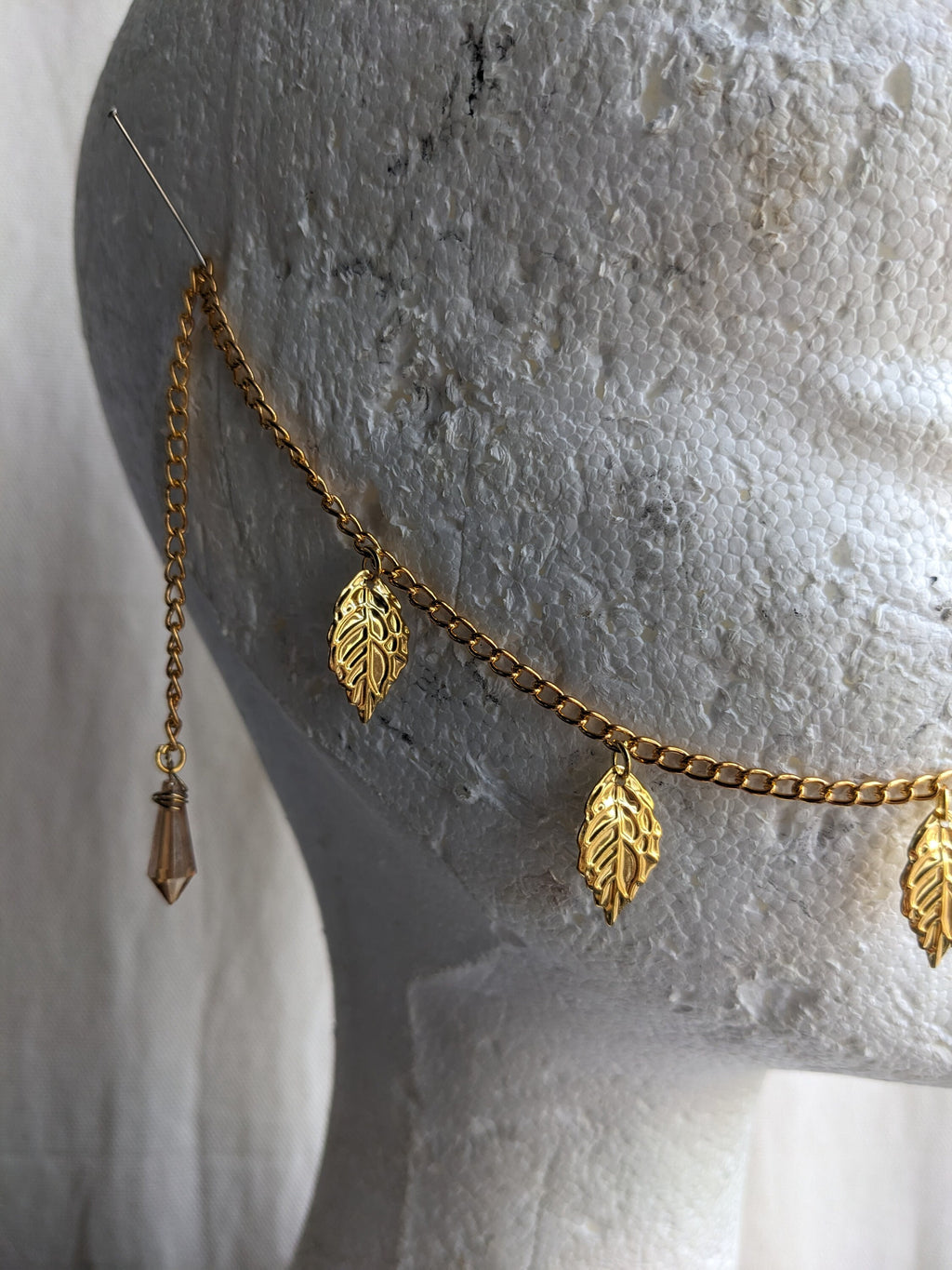 Bridge de Nez Feuilles d'Or – Bijou Elfique Visage Chaînes Sans Piercing | Tokyo Stories