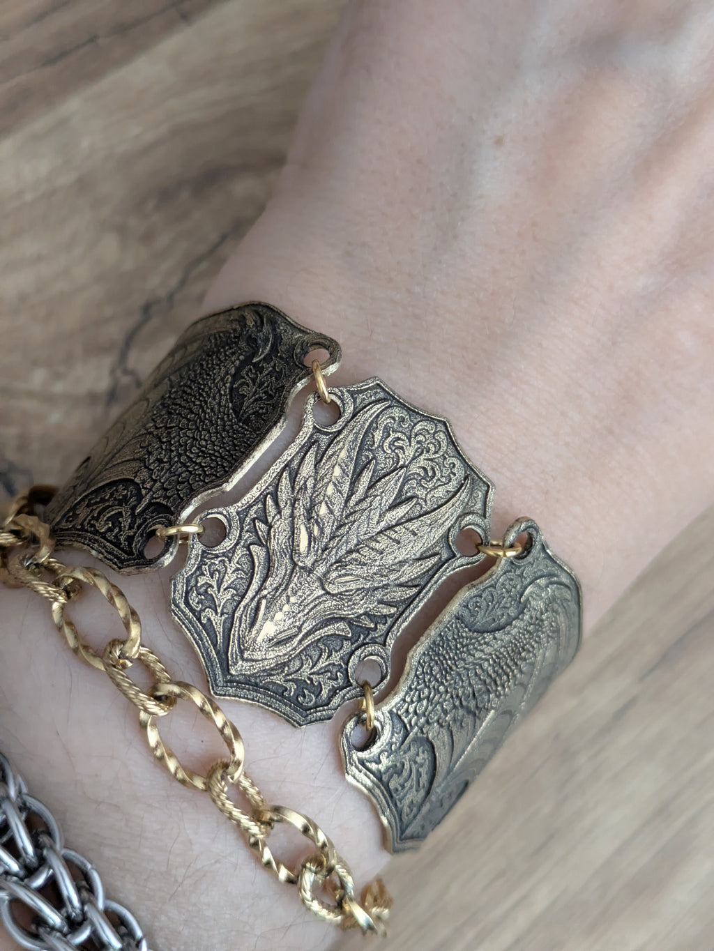 Bracelet Armure Dragon Articulé