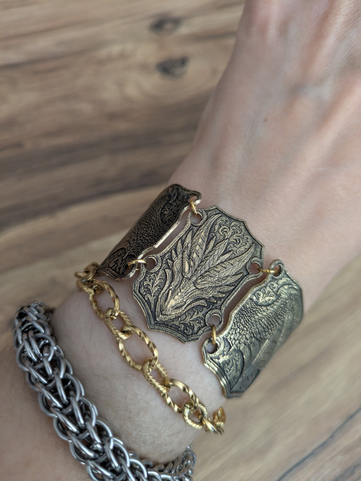 Bracelet Armure Dragon Articulé